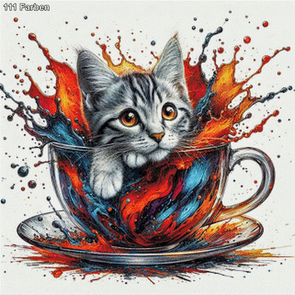 Teatime Orange - Diamond Painting