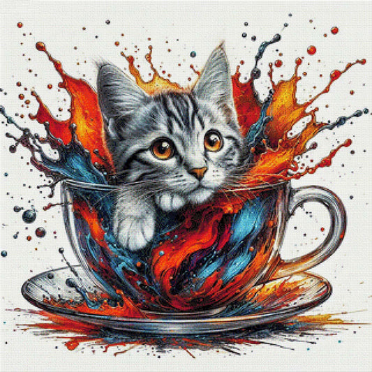 Teatime Orange - Diamond Painting