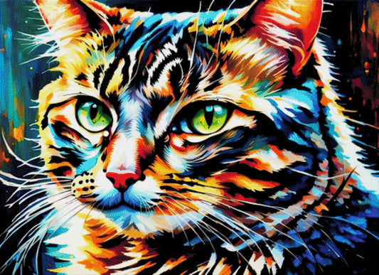 Tigerkatze - Diamond Painting