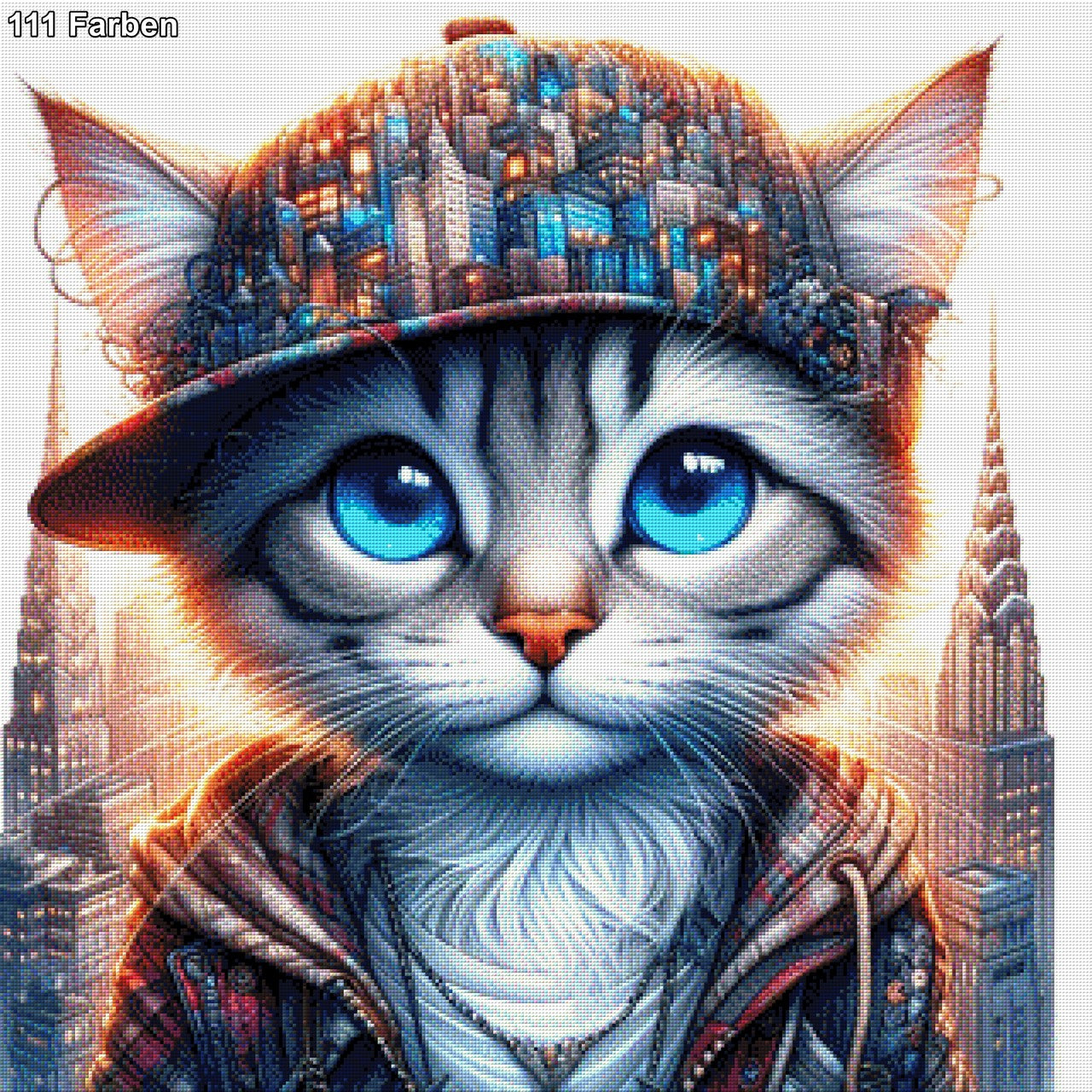 Katze in New York - Diamond Painting