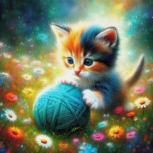 Emma die Süße Katze - Diamond Painting