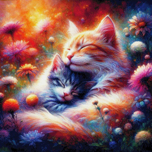 Relaxing Cats - Diamond Painting