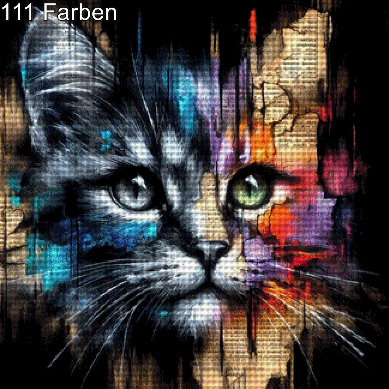 Regenbogenmiez - Diamond Painting