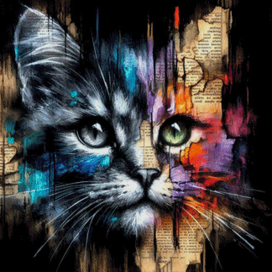 Regenbogenmiez - Diamond Painting