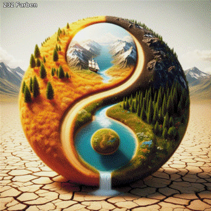 Ouroball, Kugel der Unendlichkeit - Diamond Painting