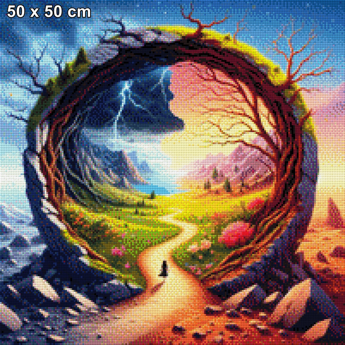 Tor zum Paradies - Diamond Painting