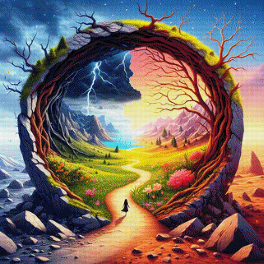 Tor zum Paradies - Diamond Painting