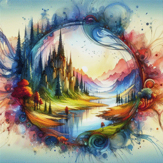 Bunte Welt - Diamond Painting