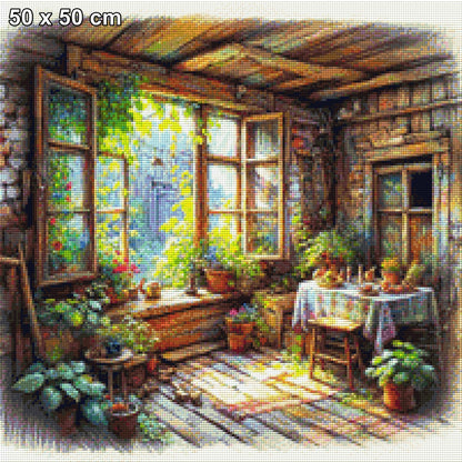 Grüne Oase - Diamond Painting
