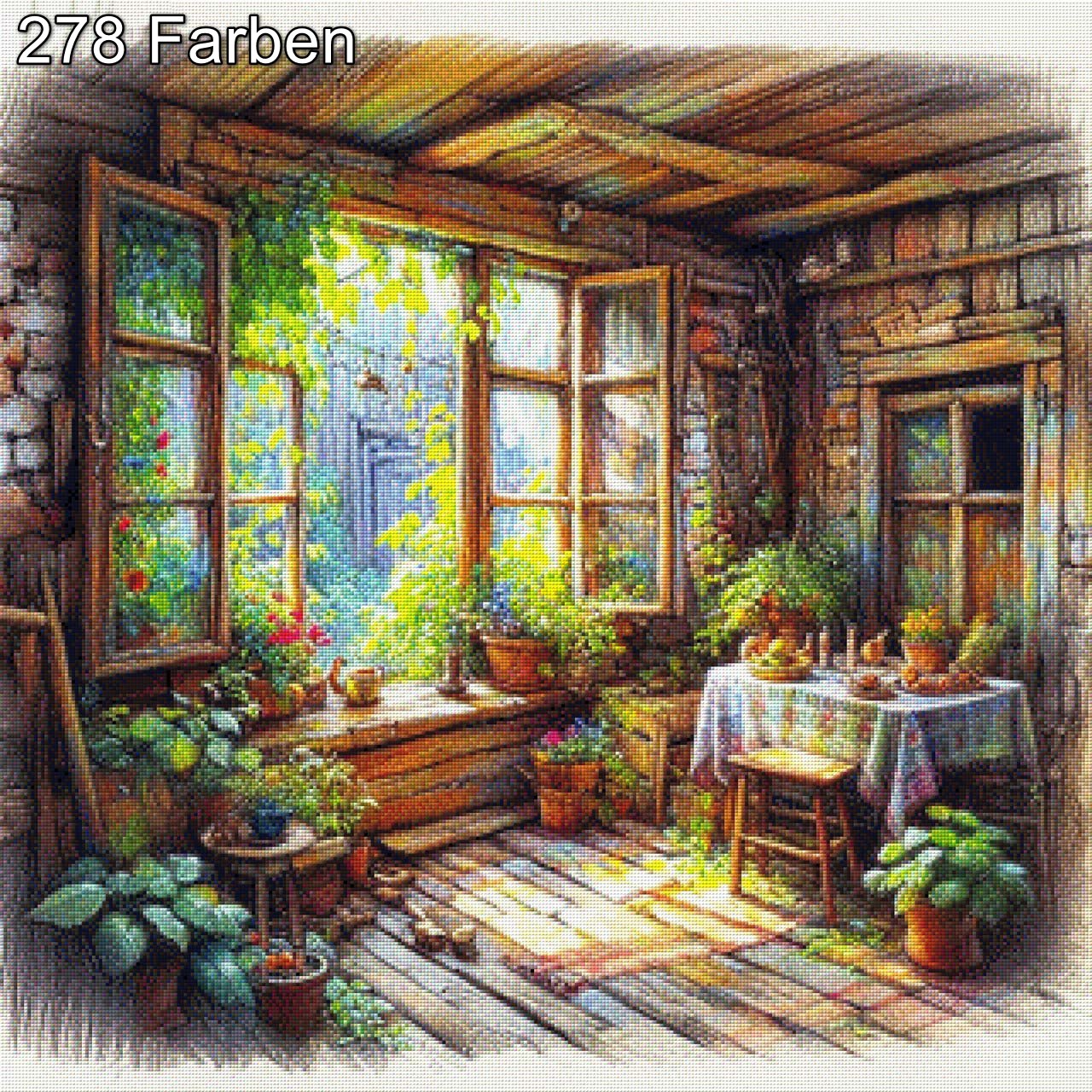 Grüne Oase - Diamond Painting