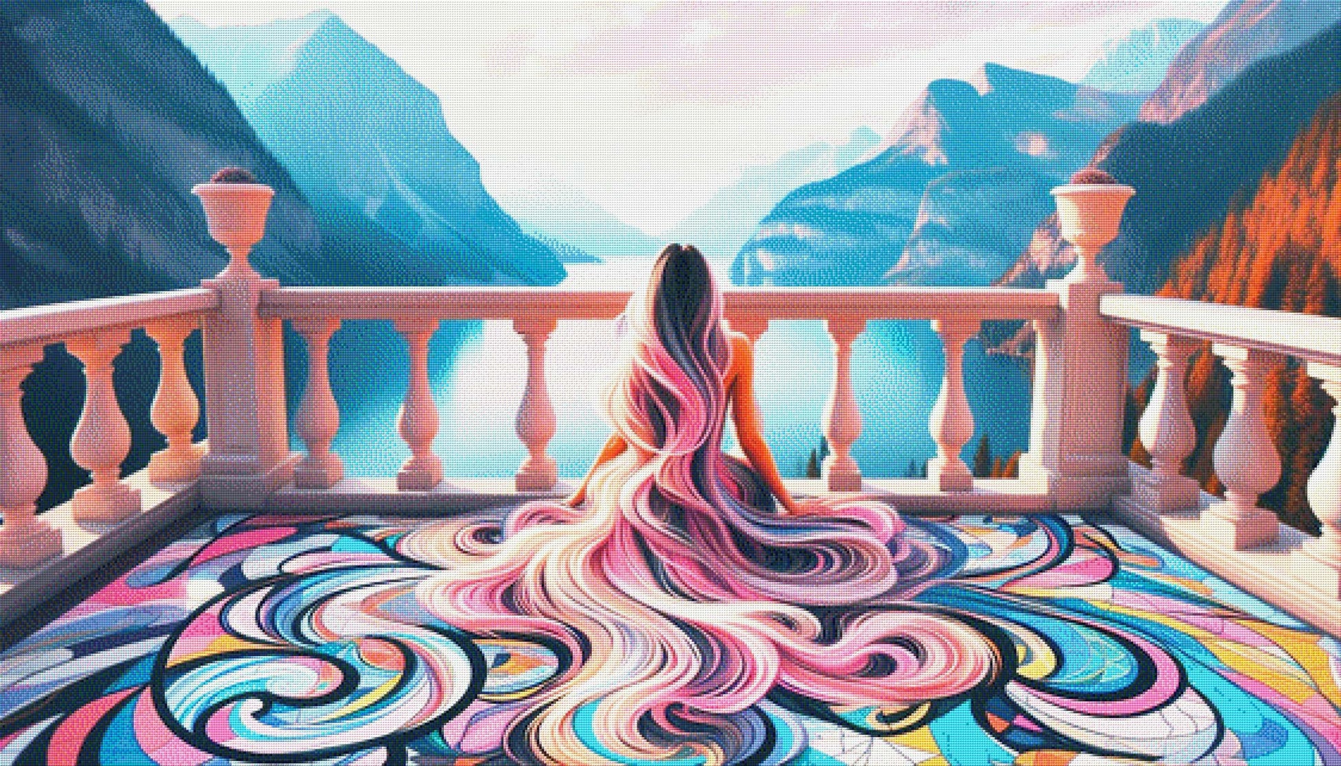 Die Aussicht - Diamond Painting