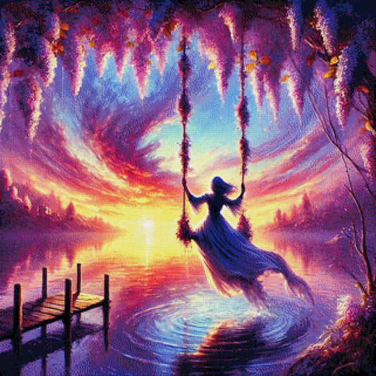 Lila Traum - Diamond Painting