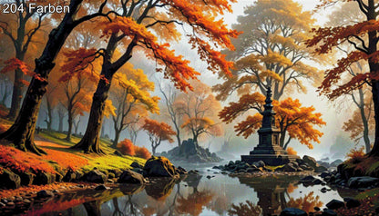 Herbstwald - Diamond Painting