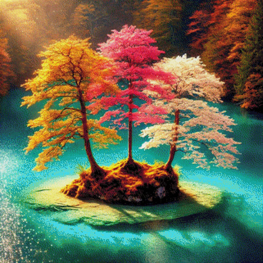 Kleine Insel - Diamond Painting