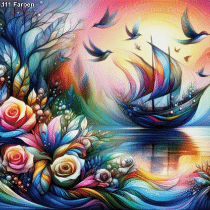 Fantasy Boat - Diamond Painting
