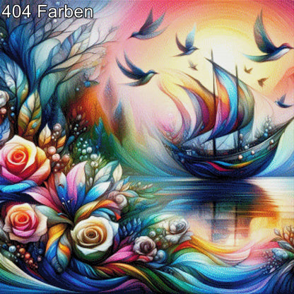 Fantasy Boat - Diamond Painting