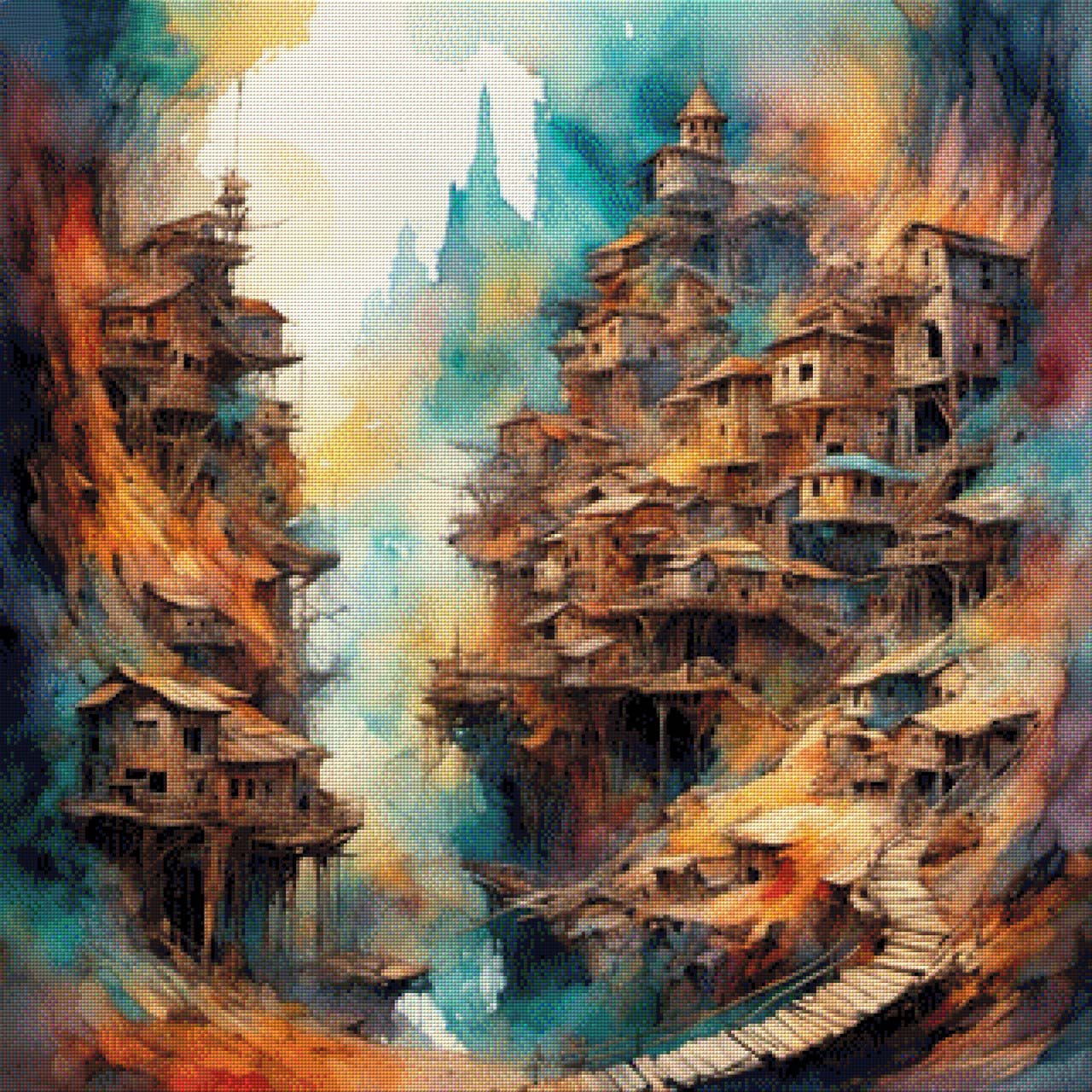 Die Schlucht - Diamond Painting