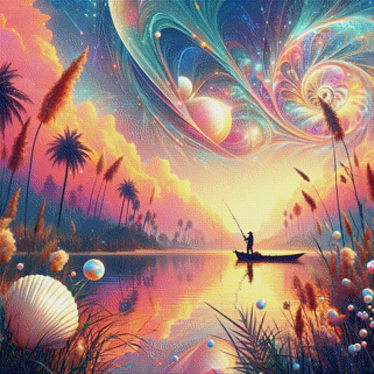 Der Angler - Diamond Painting