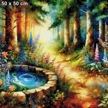 Der Wunschbrunnen - Diamond Painting