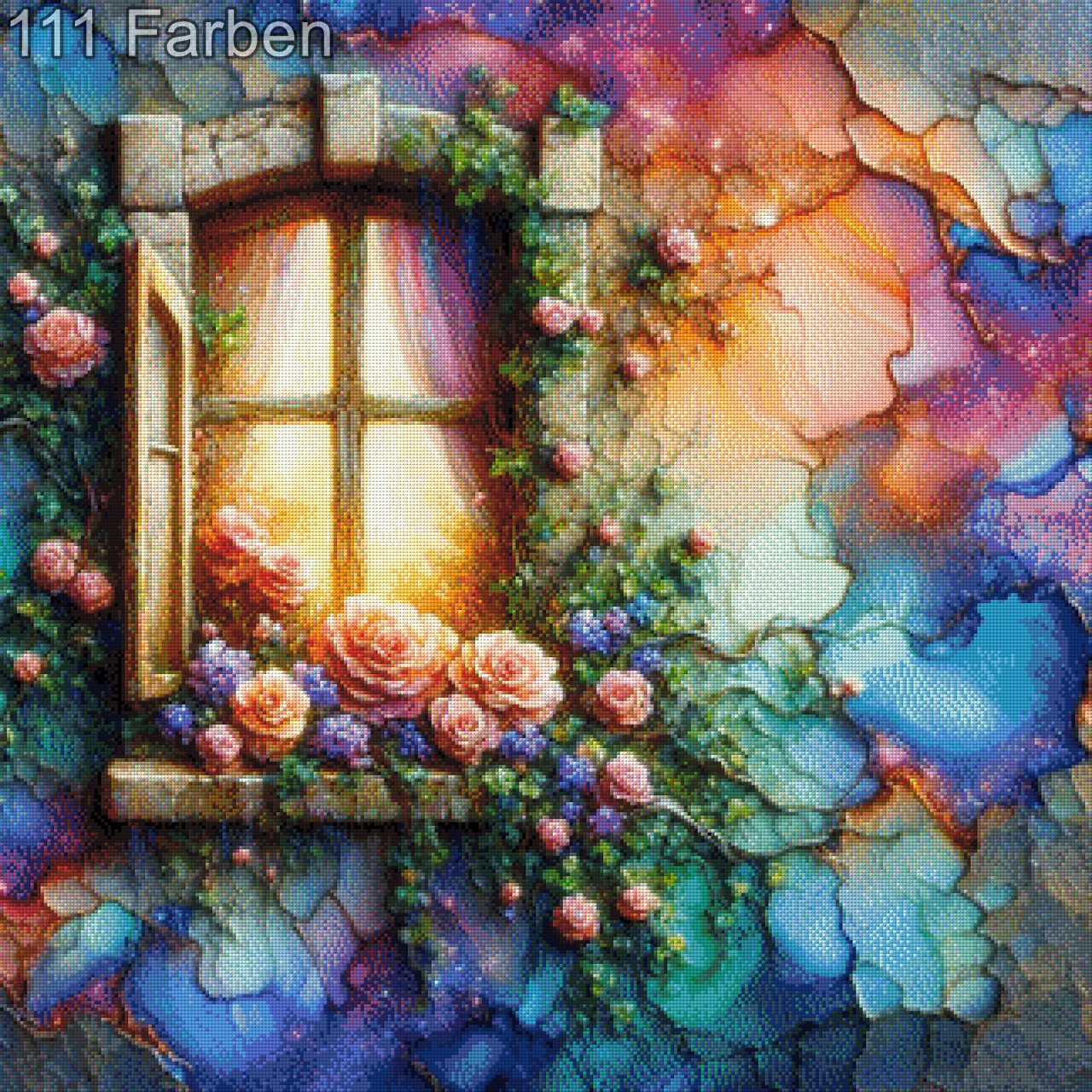 Diamond Painting Fenster Landschaft