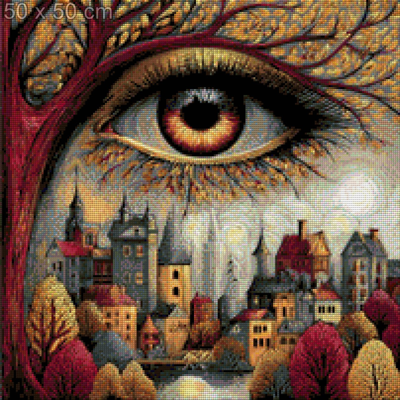 5D Diamond Painting - Stadt der Träumer