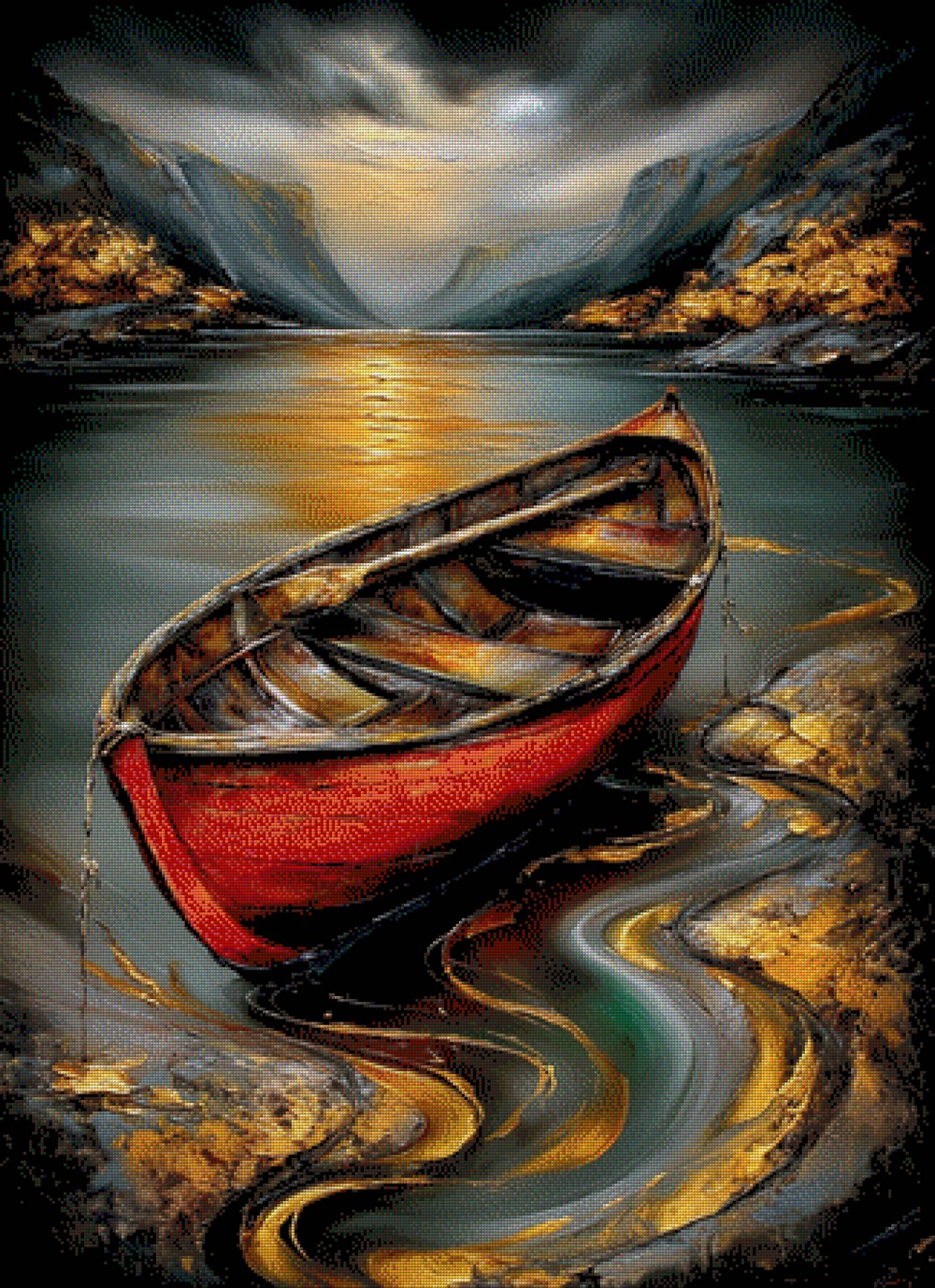 5D Diamond Painting - Verankerte Träume