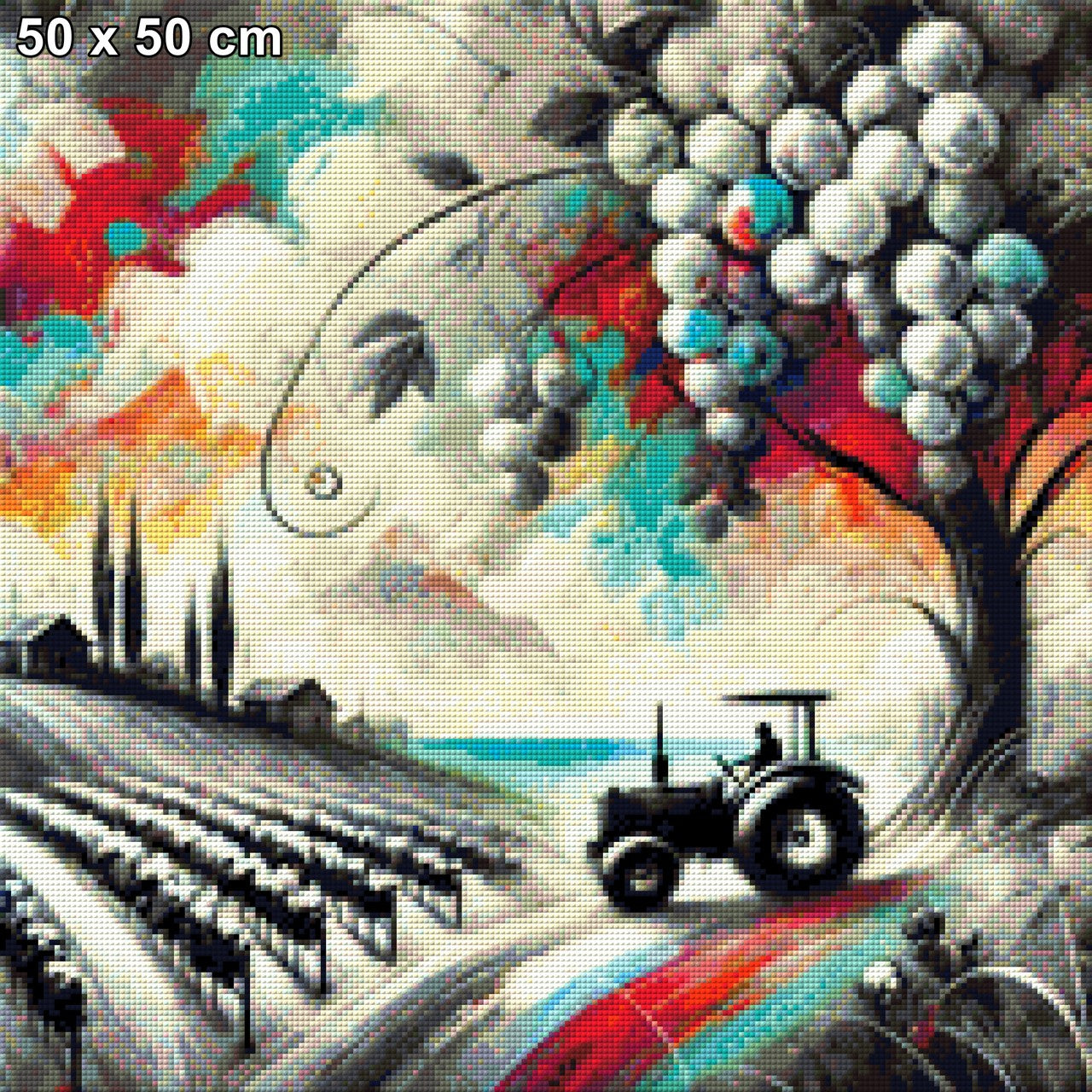 Abstrakte Landschaft - Diamond Painting