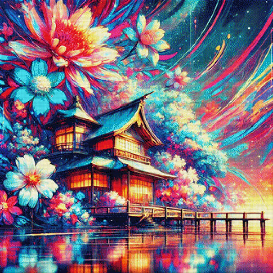 Japanisches Haus - Diamond Painting