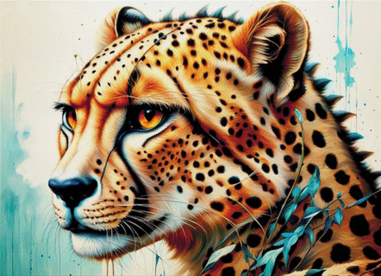 Luis der Gepard - Diamond Painting