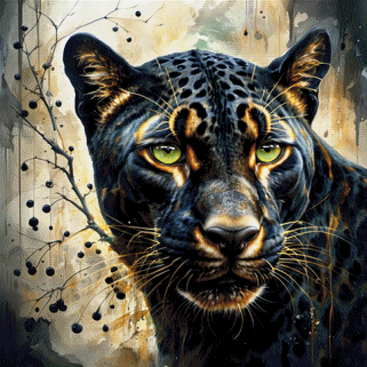 Black Leo - Diamond Painting