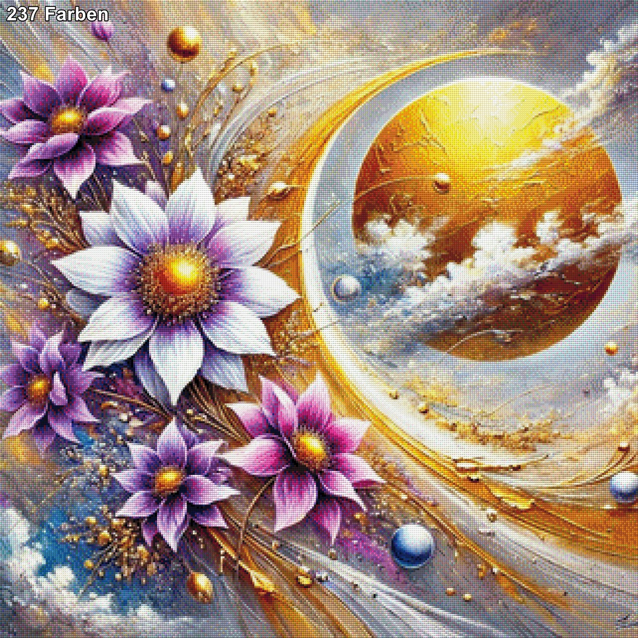 Golden Moon - Diamond Painting
