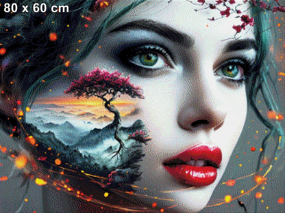 Bonsai Girl - Diamond Painting