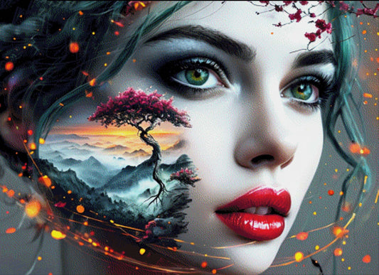 Bonsai Girl - Diamond Painting