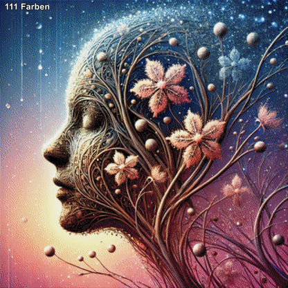 Blumige Gedanken - Diamond Painting