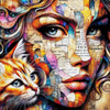 Collage der Schönheit - Diamond Painting