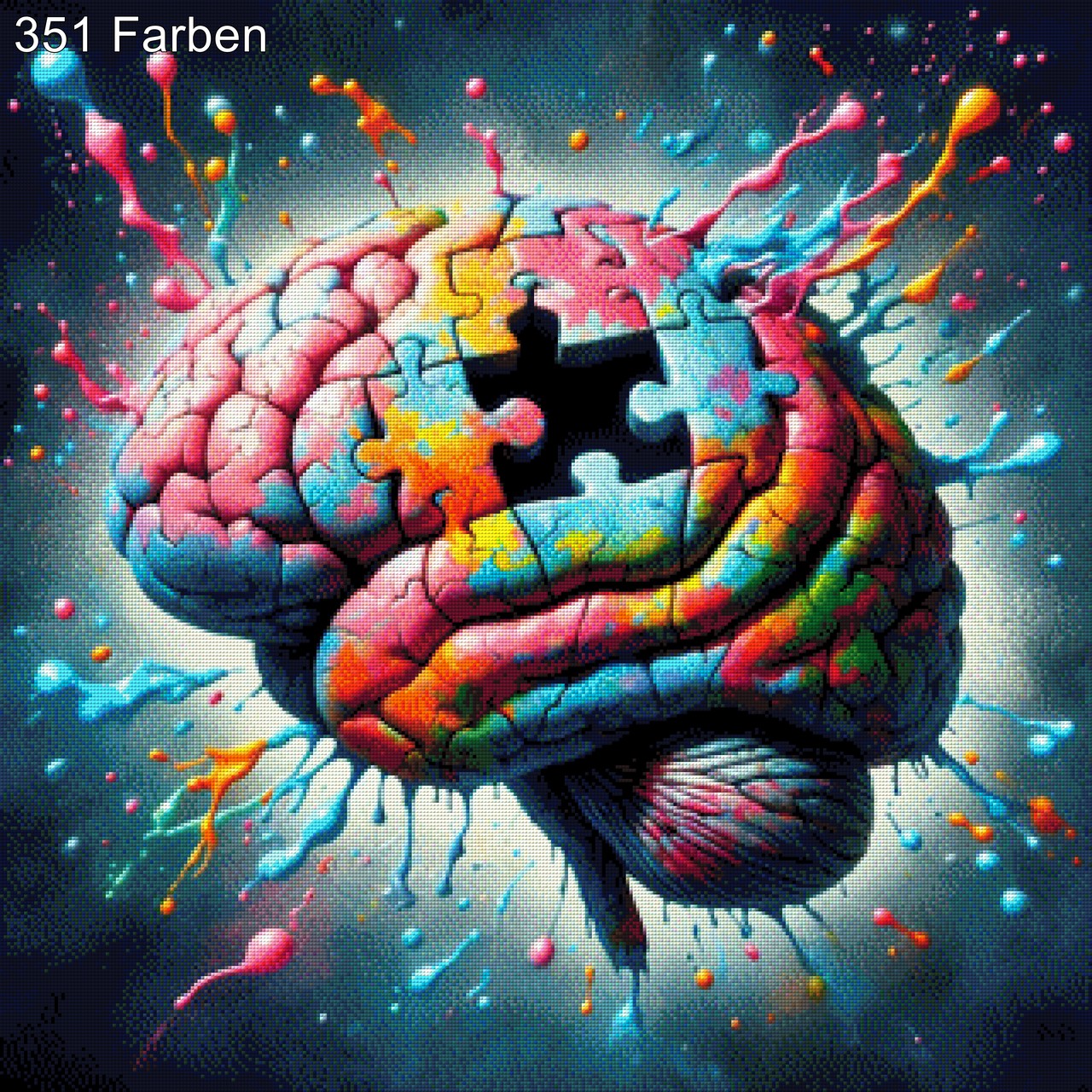 Das Gehirn - Diamond Painting