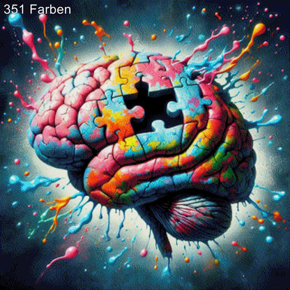 Das Gehirn - Diamond Painting
