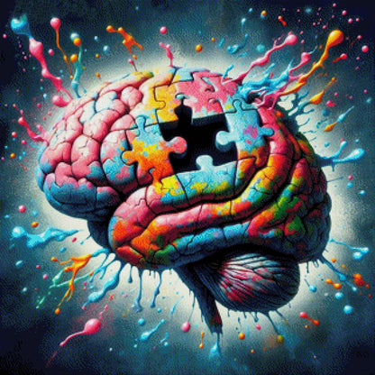 Das Gehirn - Diamond Painting
