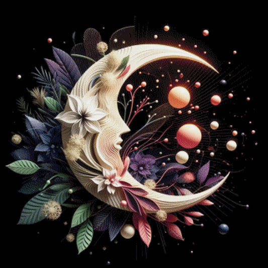 Mond Collage - Diamond Painting
