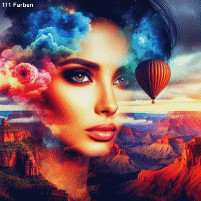 Eliana in the Canyon - Diamond Painting