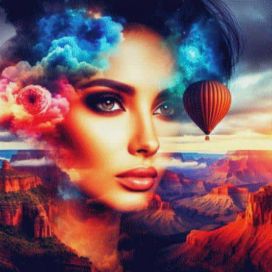 Eliana in the Canyon - Diamond Painting