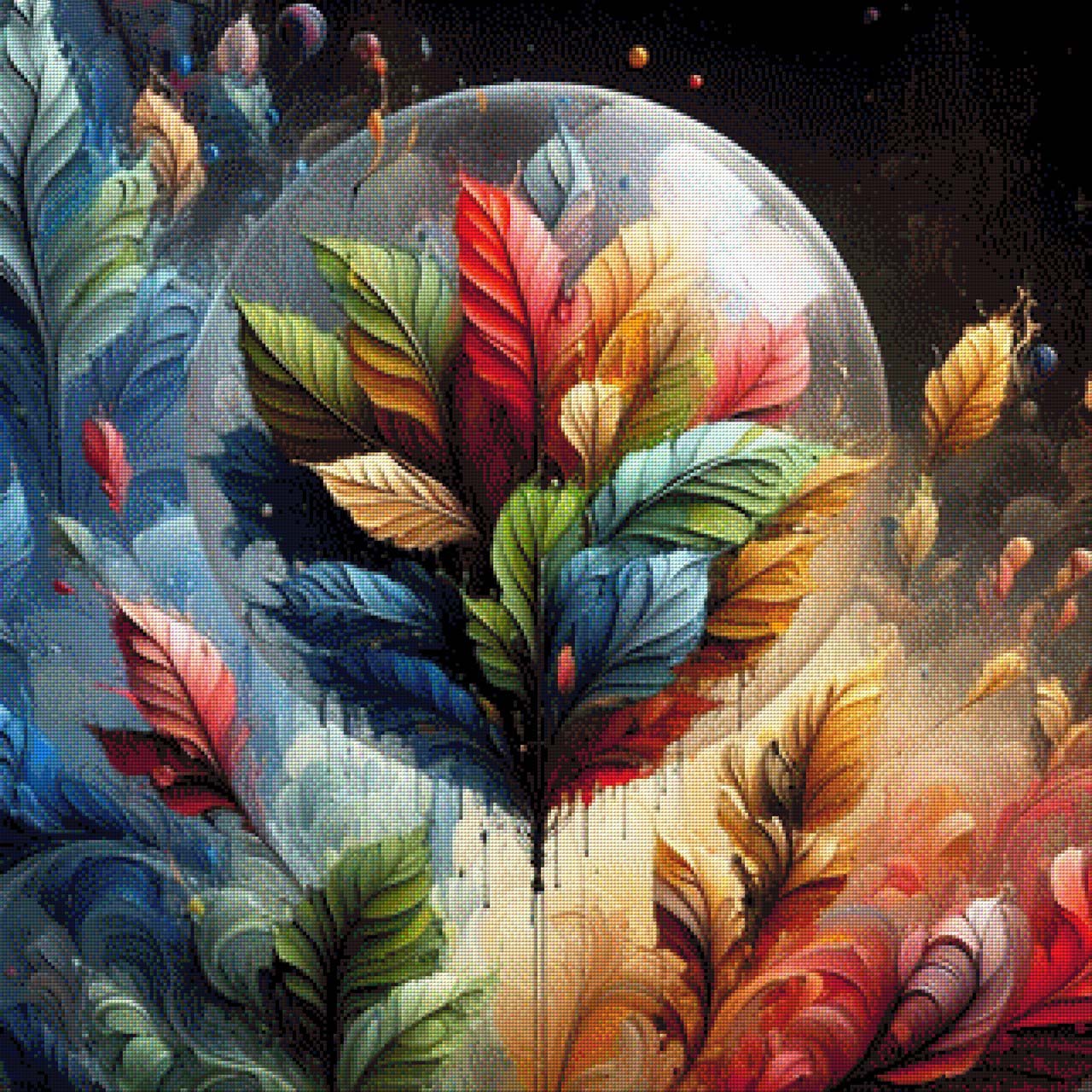 Herbst Balloon - Diamond Painting