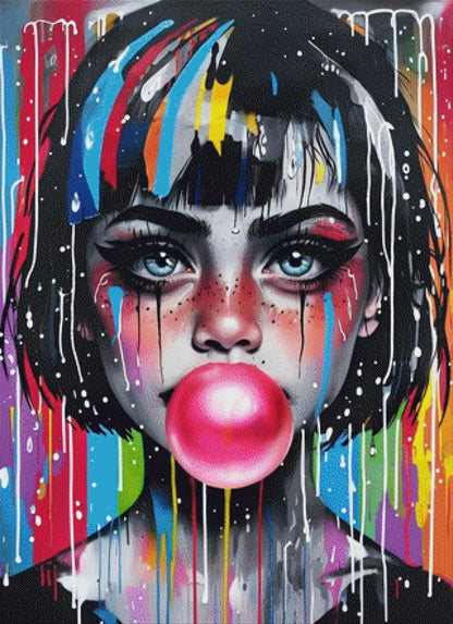 Graffiti Girl - Diamond Painting