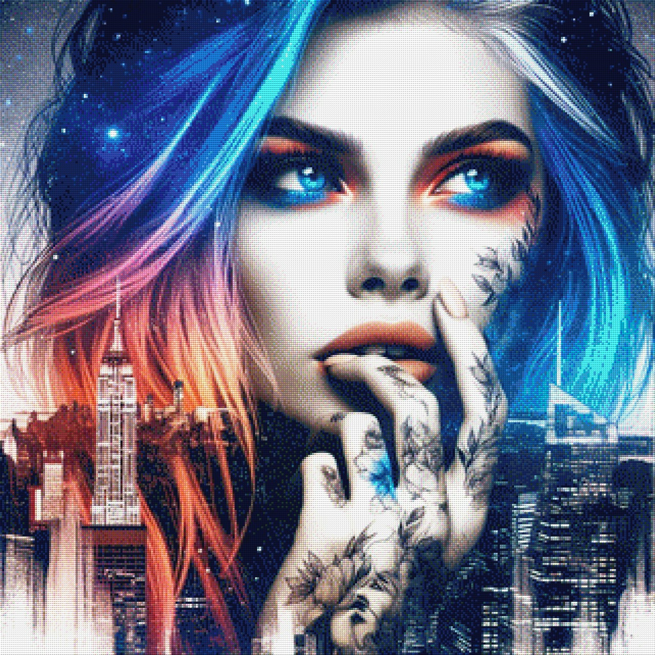 Lotta träumt von New York - Diamond Painting