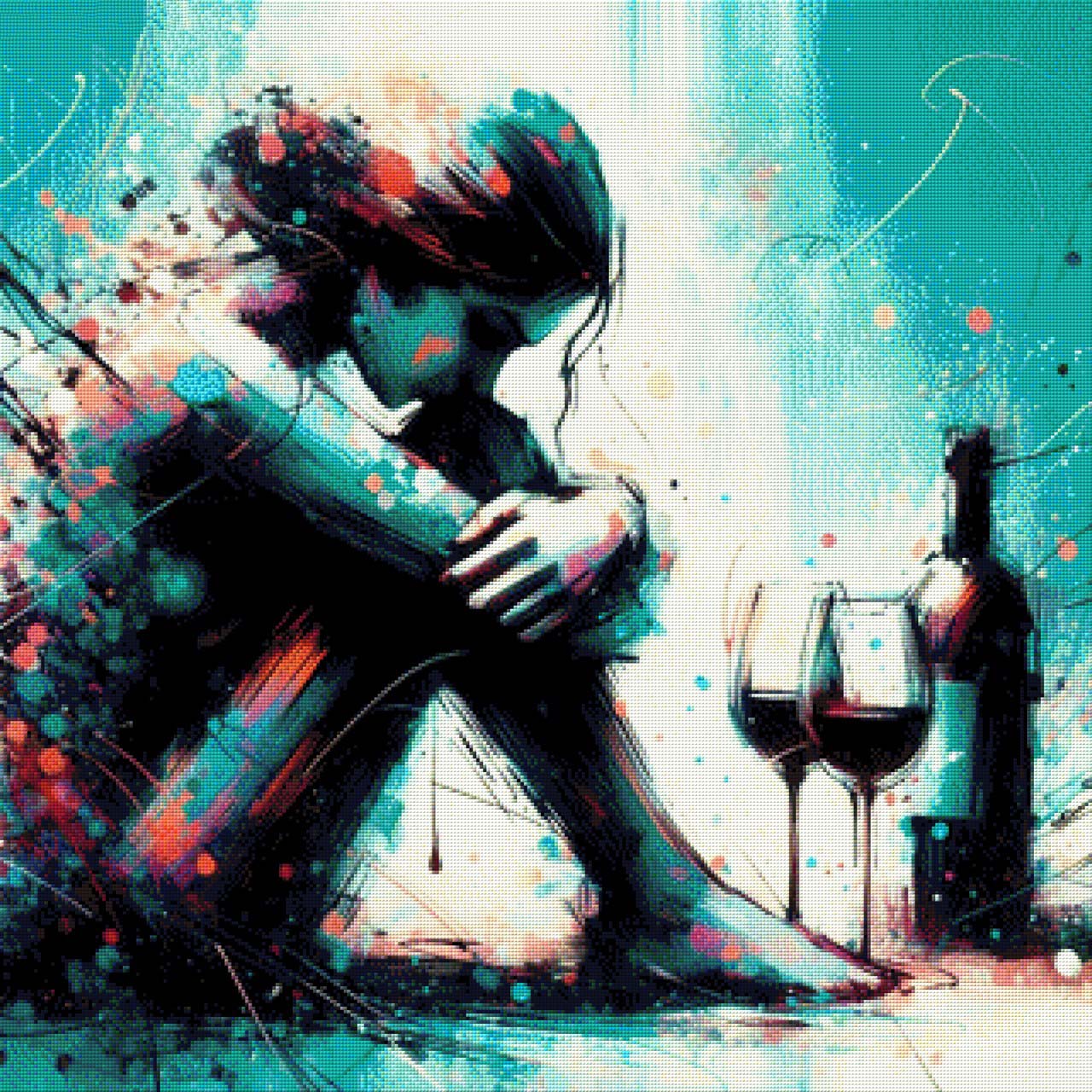 Wine Time - Diamond Painting