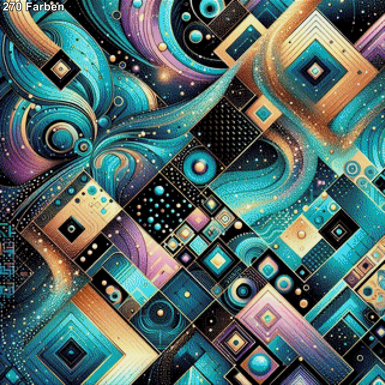 Sprache der Linien - Diamond Painting