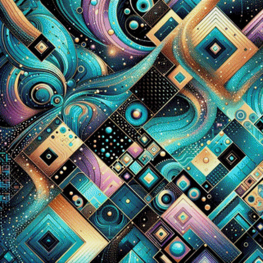 Sprache der Linien - Diamond Painting