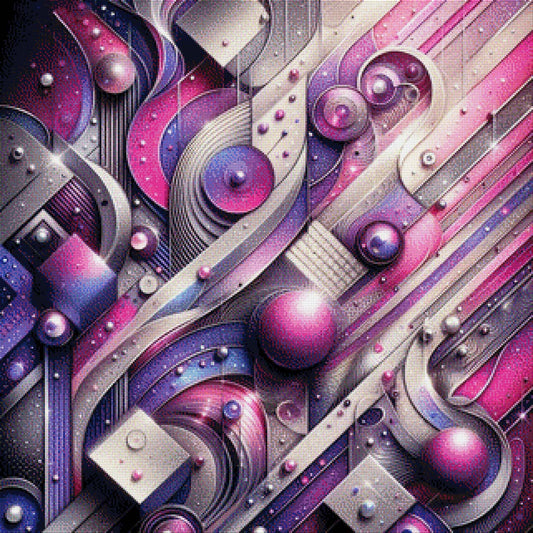 Schwebende Geometrie - Diamond Painting