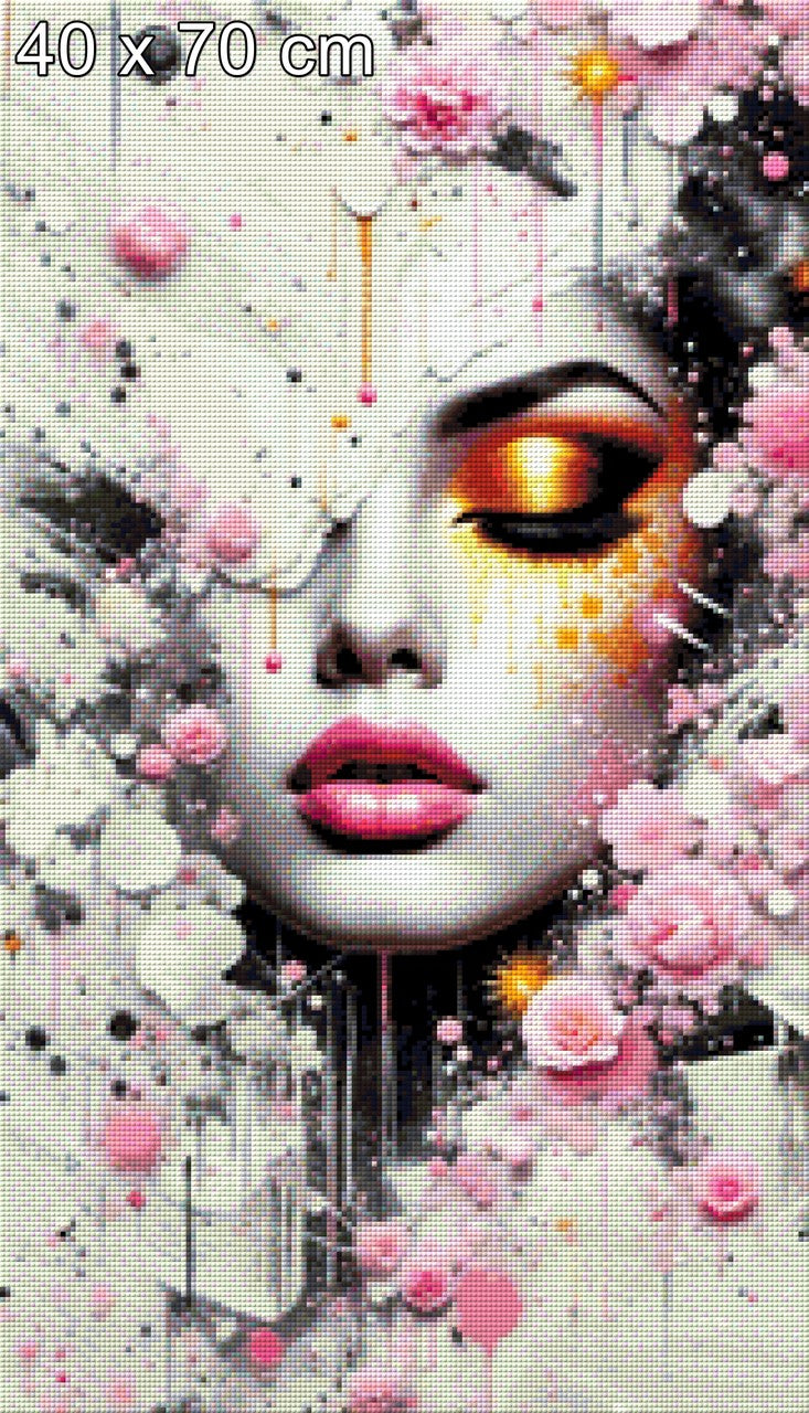 Face in the Wall  - Diamond Painting
