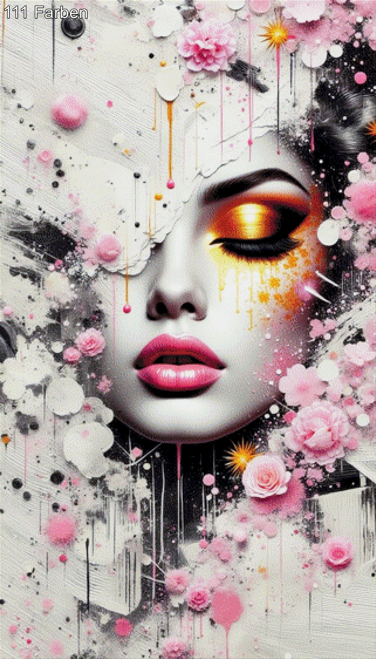 Face in the Wall  - Diamond Painting